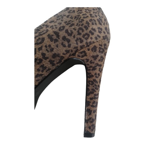 Leopard Print Women platform Heels 10 - Picture 3 of 8